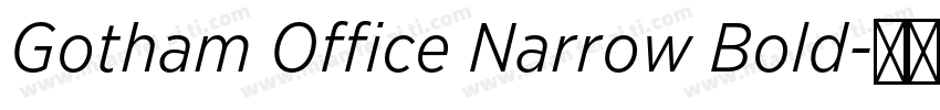 Gotham Office Narrow Bold字体转换